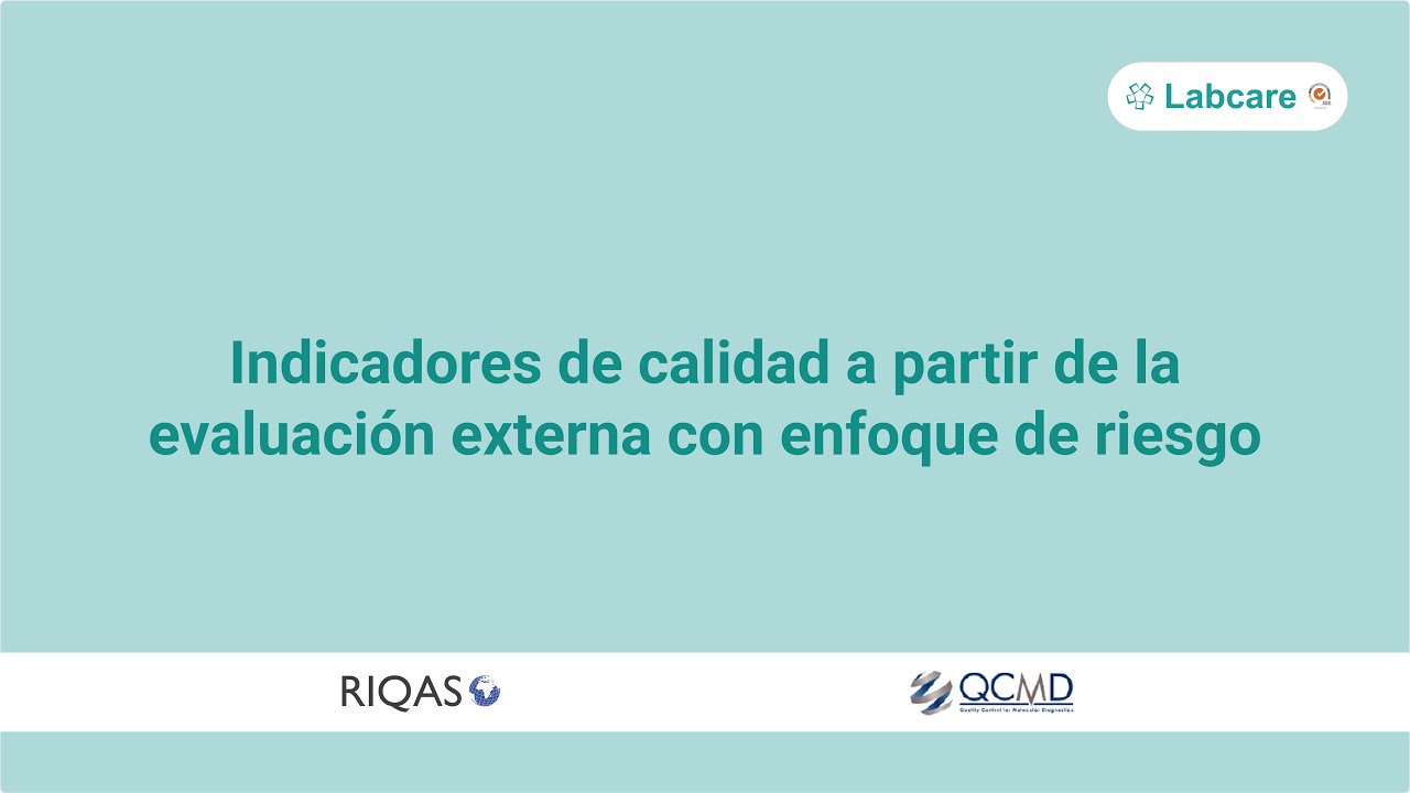 Indicadores de calidad a partir de la evaluación externa con enfoque de riesgo