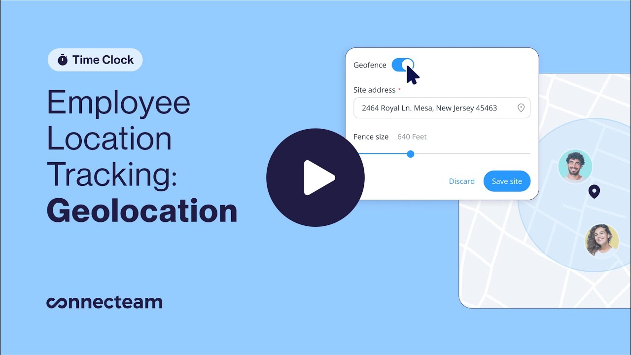Connecteam | Time Clock | GPS Location Tracking (Geolocation)