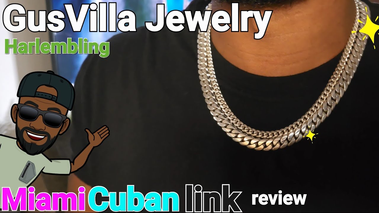GusVilla Jewelry Miami |10mm Cuban Necklace | Harlem Bling 6mm| 1 month review.