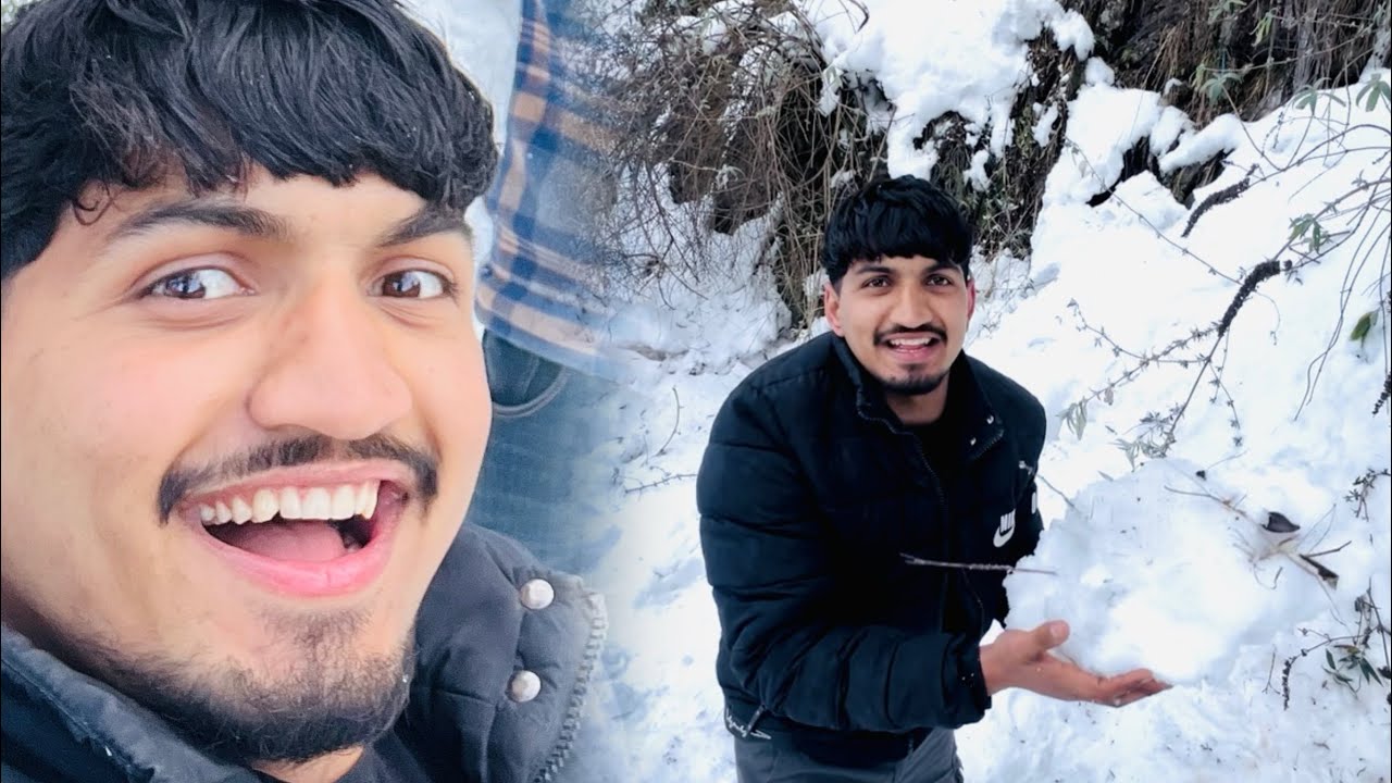 Zindagi Mein Pehli Baar Baraf Dekhi 😍❄️ | Snowfall Vlog | Full Masti
