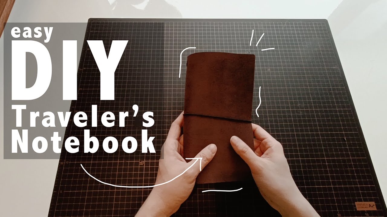 新手皮具制作 | DIY Midori Traveler Notebook 超简单TN风格手账本皮具制作