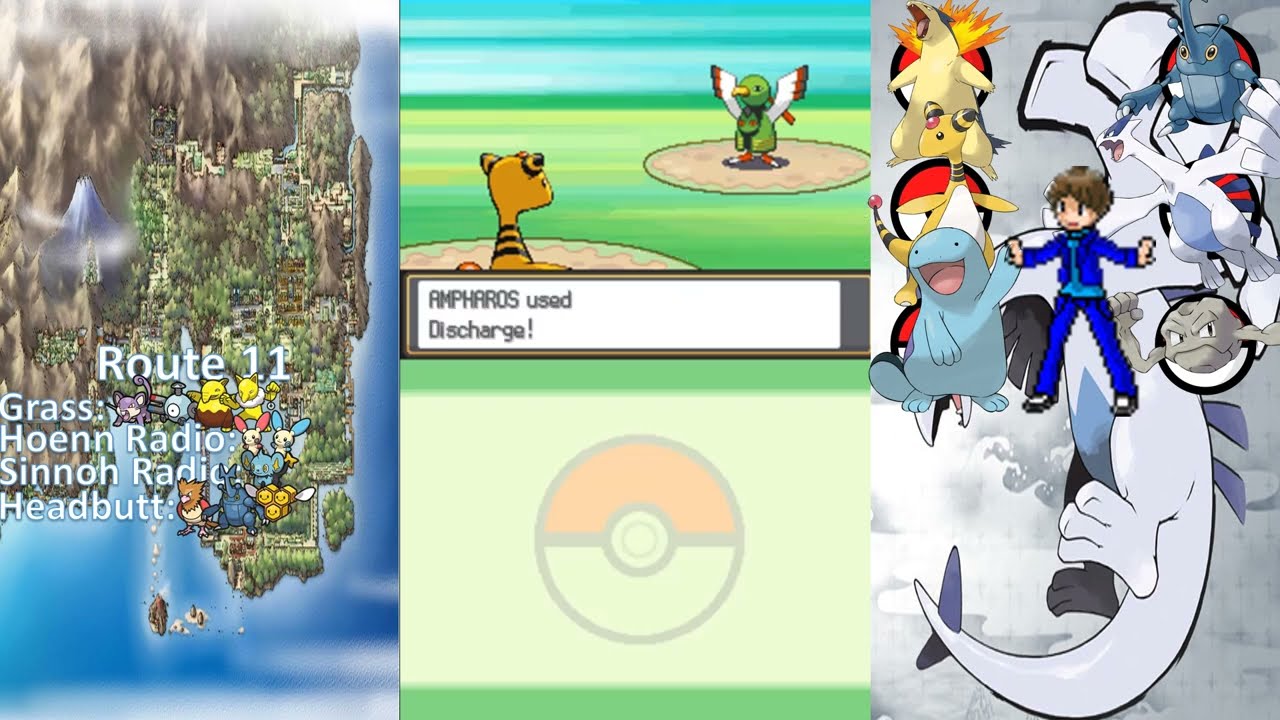 Pokemon SoulSilver Part 87: Route 12's Bridges & Route 11's Grassland