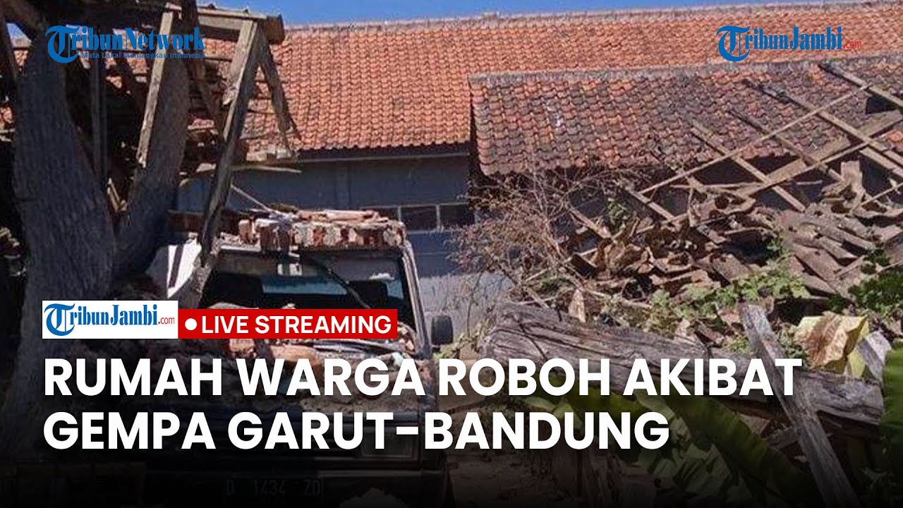 🔴Dampak Gempa M 5,0 Garut-Bandung, Rumah Warga Roboh Hingga Kantor Polisi Rusak