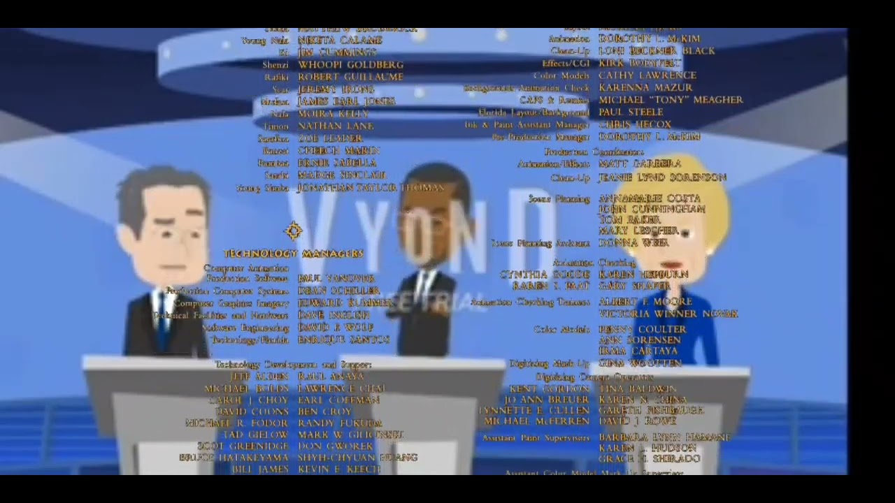 the election movie in GoAnimate and vyond credits the lion king credits 1994  onit