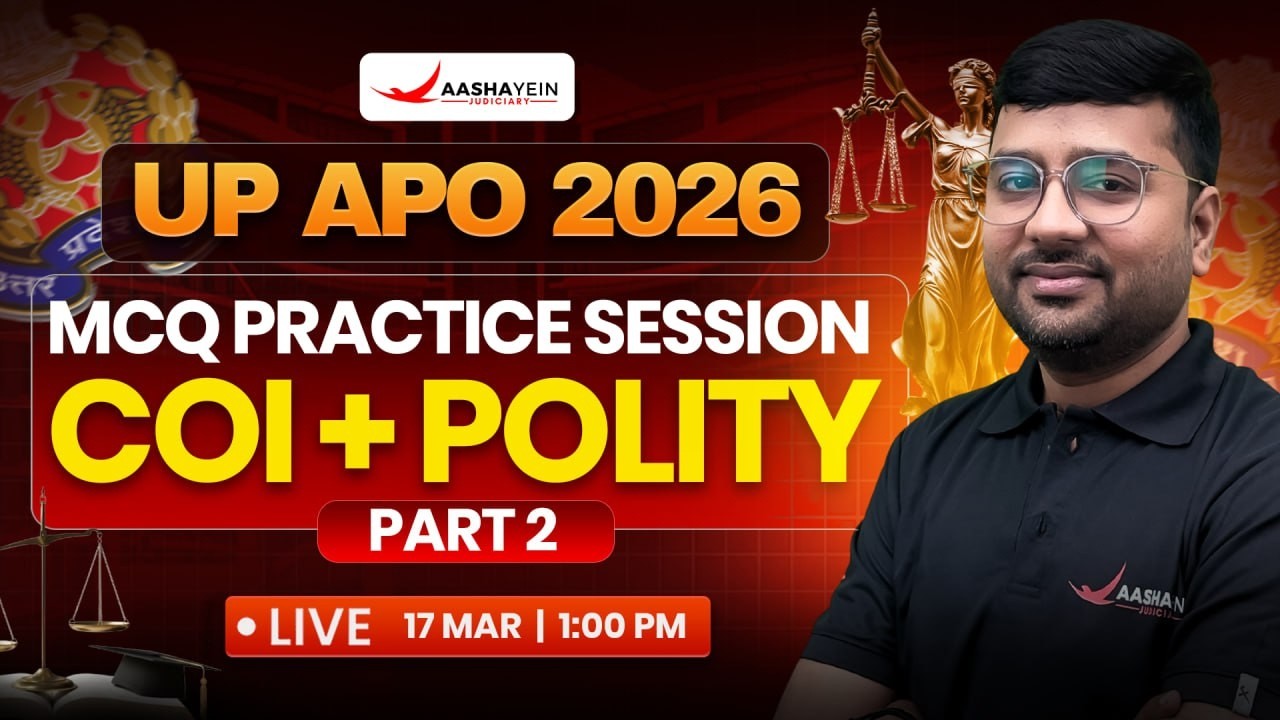 UP APO 2026 Law Practice MCQ | COI + Polity MCQ (Part 2) | Most Expected Questions