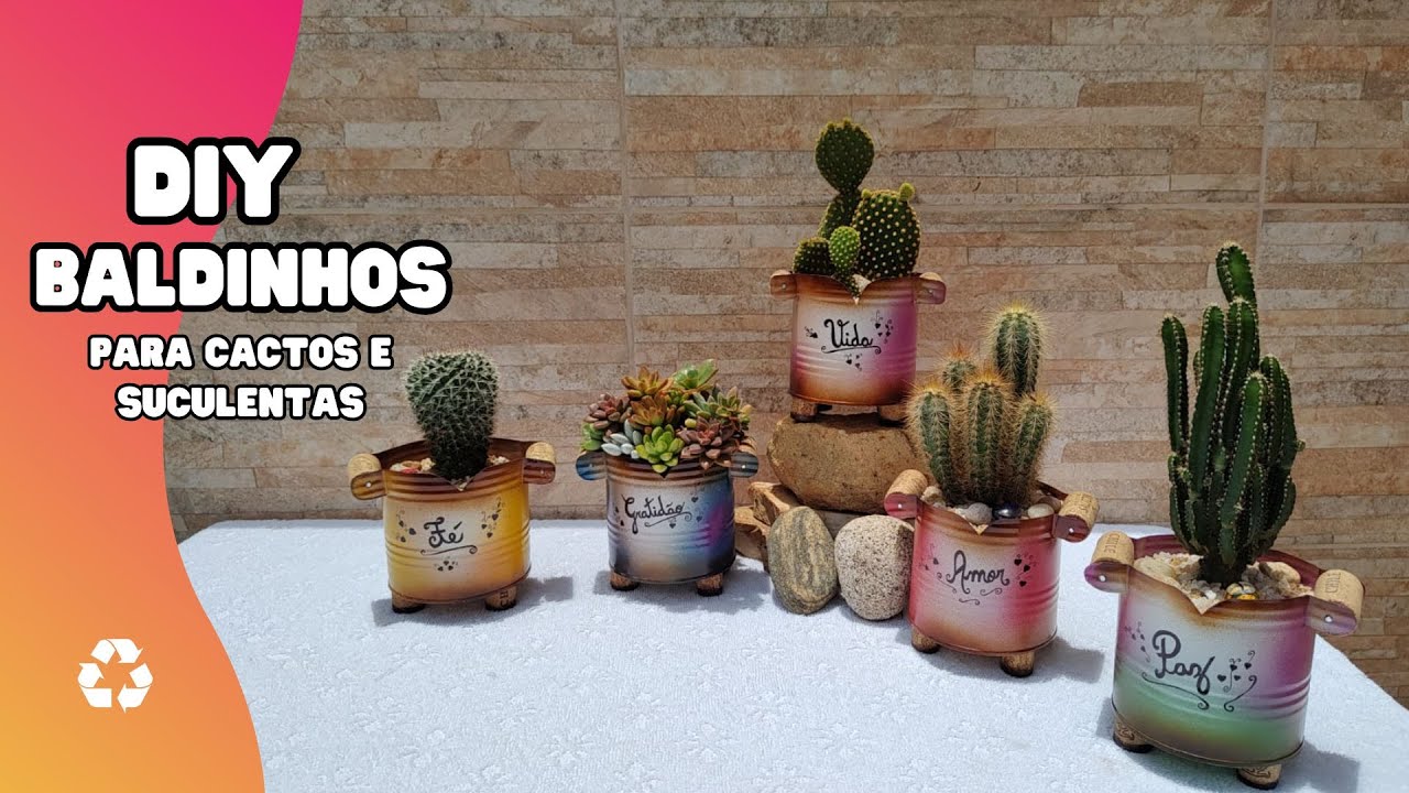 Como fazer BALDINHOS com LATAS de LEITE e ROLHAS de cortiça / Artesanato com latas