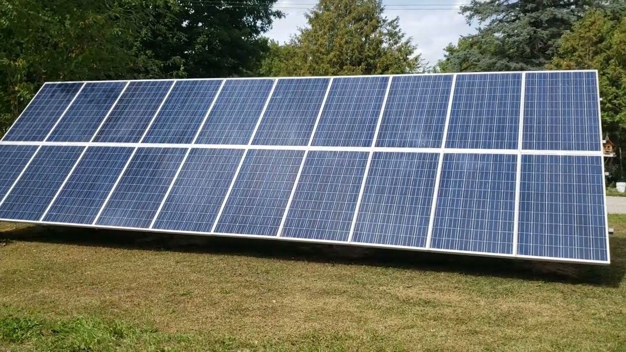 DIY 5Kw Ground mount solar array.