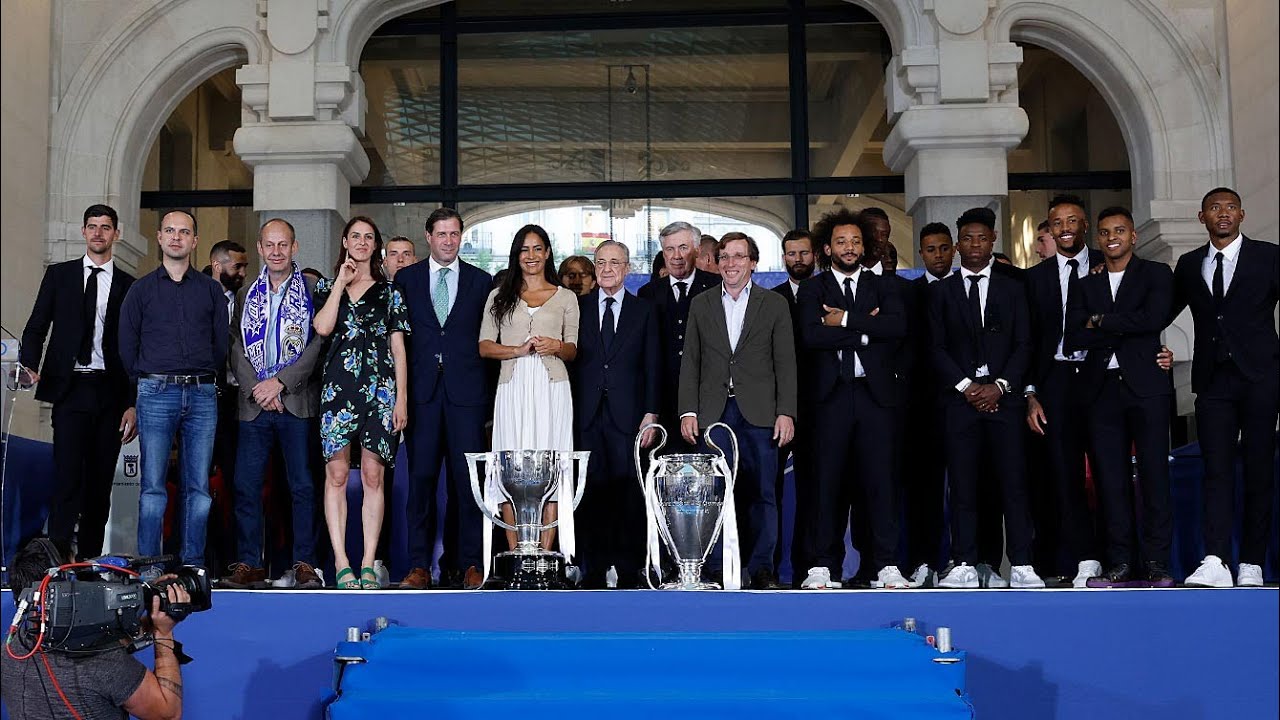 Martínez Almeida recibe en el Ayuntamiento al Real Madrid, campeón de su 14ª Champions League