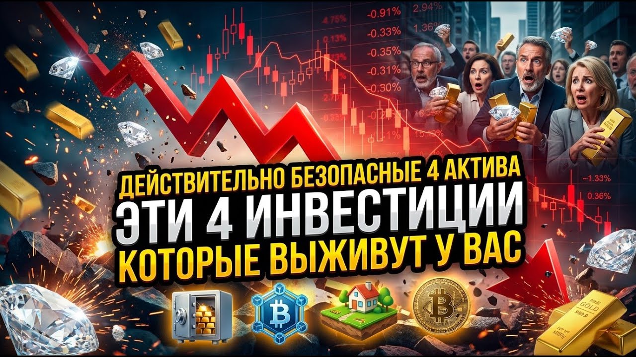 ПРЕДУПРЕЖДЕНИЕ Ray Dalio : Эти  4 Инвестиции Которые Выживут ( у вас 18 Месяцев)