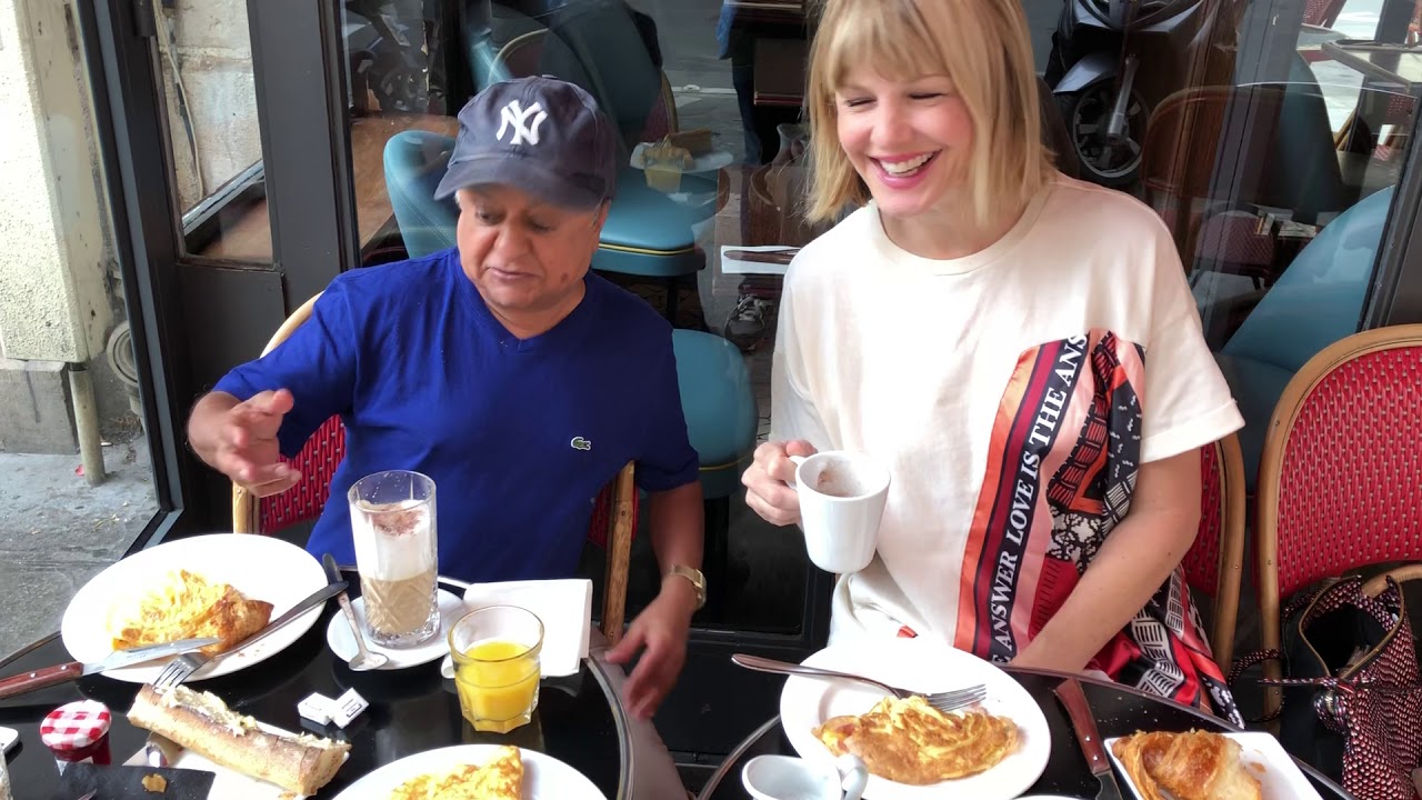 In Paris with my good friend Kathryn Morris fun time