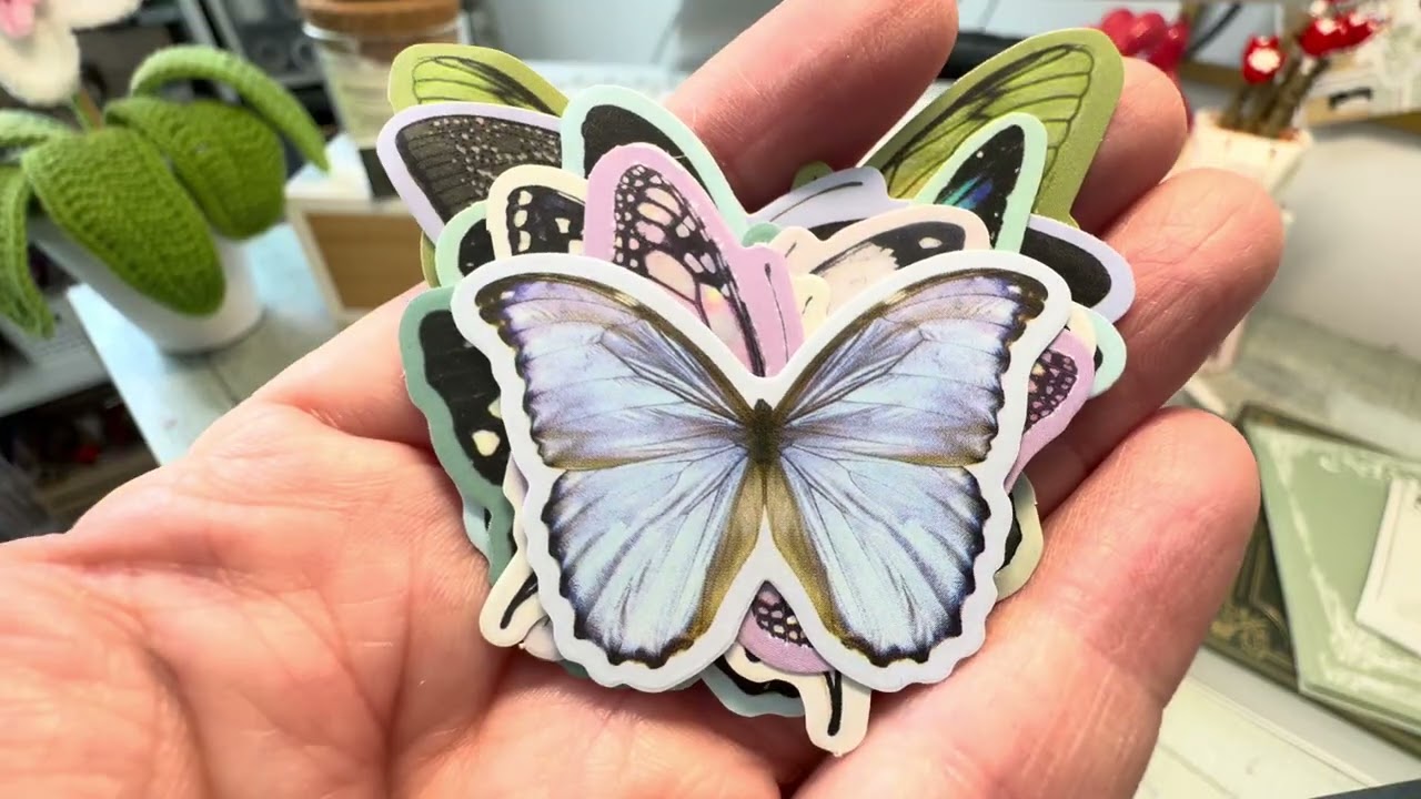 Paquete de #mariposas #papeleriabonita #haulpapeleria #minihaul #scrapbookingideas #hechoamano #atc