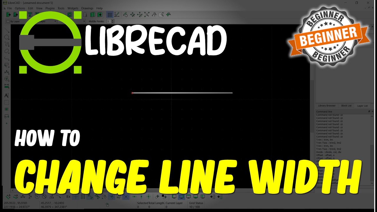 Librecad How To Change Line Width
