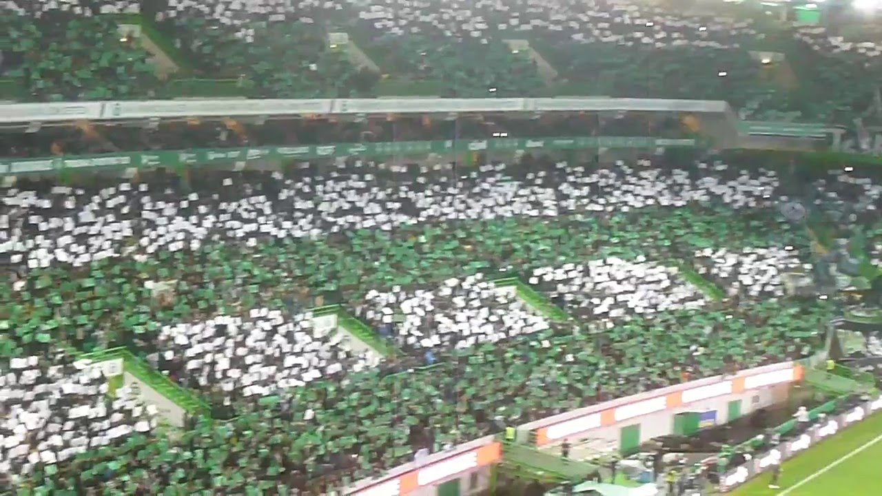 Os Melhores Adeptos do Mundo! Coreografia Brutal! 49699 a Cantar! SPORTING C. P. vs slb 05-03-2016