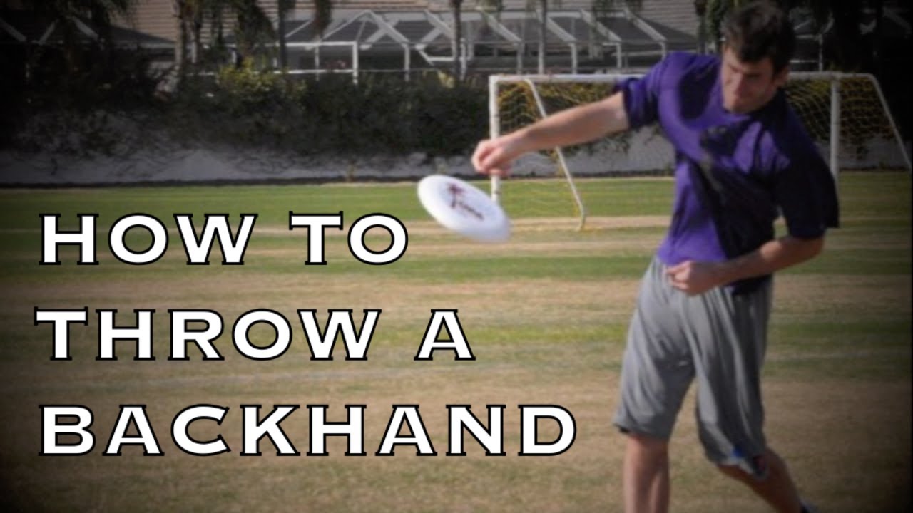 How To Throw A Backhand | Brodie Smith