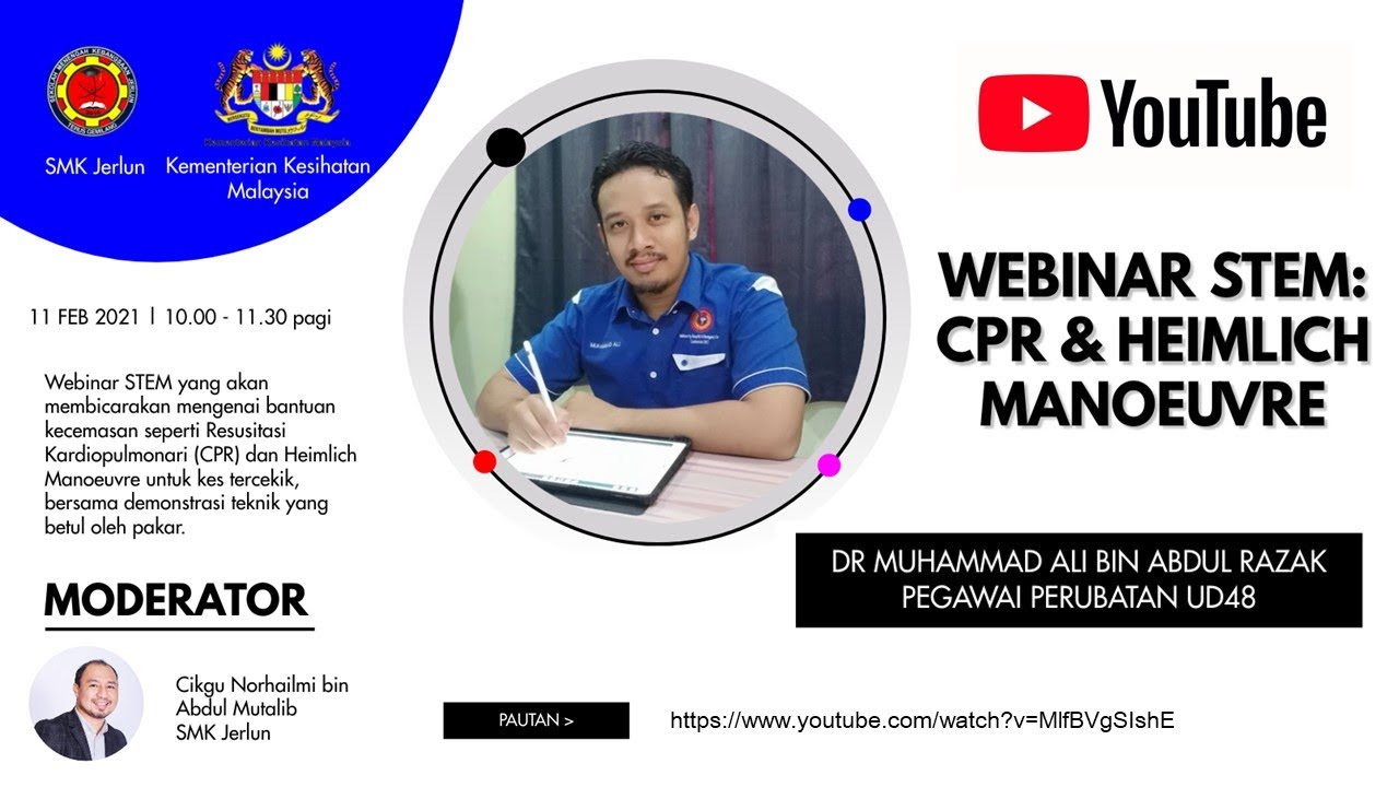 Webinar STEM: Bantuan Kecemasan CPR dan Heimlich Manoeuvre