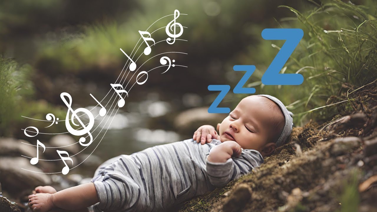 🎶Jemná detská klavírna hudba a zvuk tečúcej vody ♥ Upokojujúca a relaxačná hudba pre bábätká 🎶