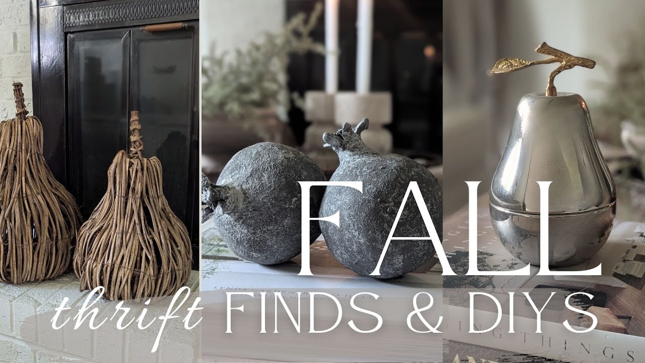 FALL Thrift Finds and DIYS / Low-Cost Ideas for Fall Decor