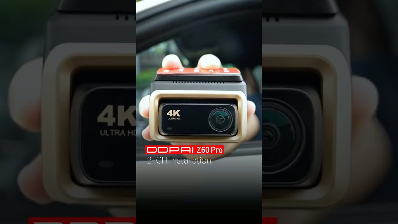 DDPAI Z60 Pro delivers 4K + 1080P with Dual Sony STARVIS 2, also 3-ch expandable for peace of mind.