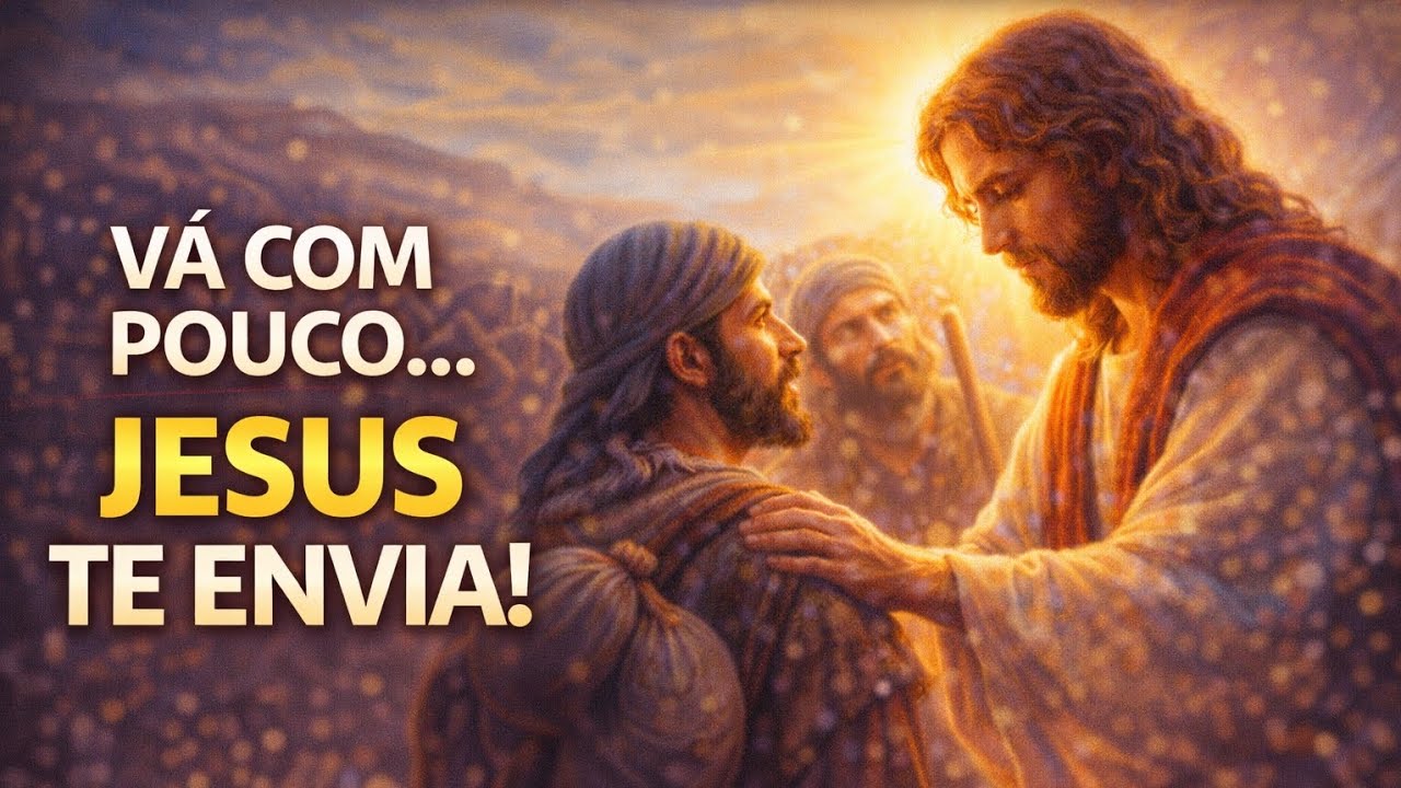 Jesus te envia mesmo com pouco | Evangelho de Hoje Marcos 6:7-13 | Meditação Poderosa