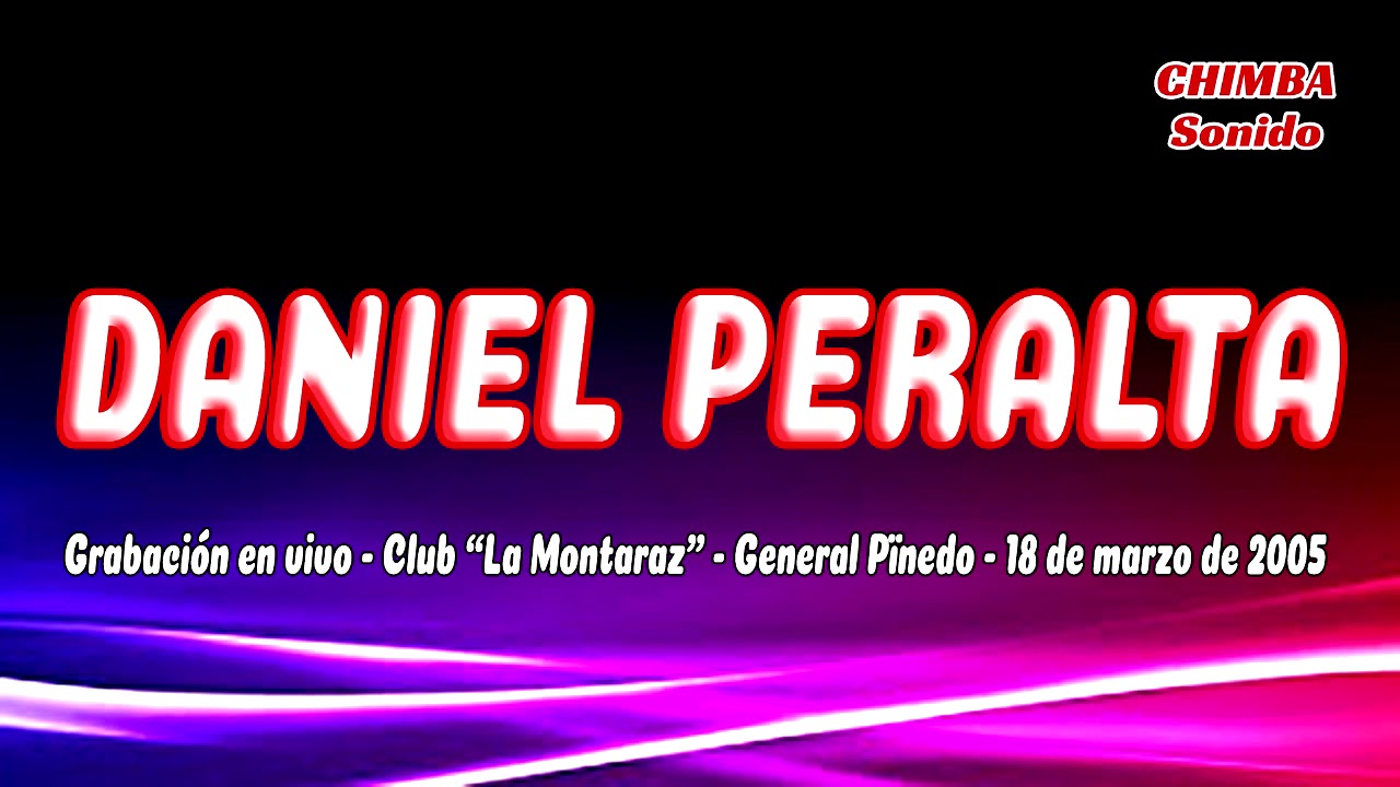 Daniel Peralta en vivo   Grabado el 18 03 2005
