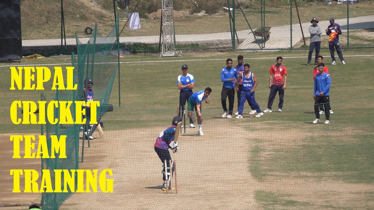Nepal Cricket Team Training for T20 World Cup | Anil Kumar Sah hitting Sixes of Lalit