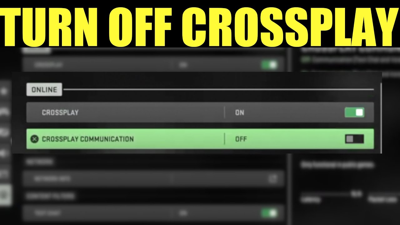How to Turn off Crossplay Modern Warfare 2 (ps5,xbox,pc)