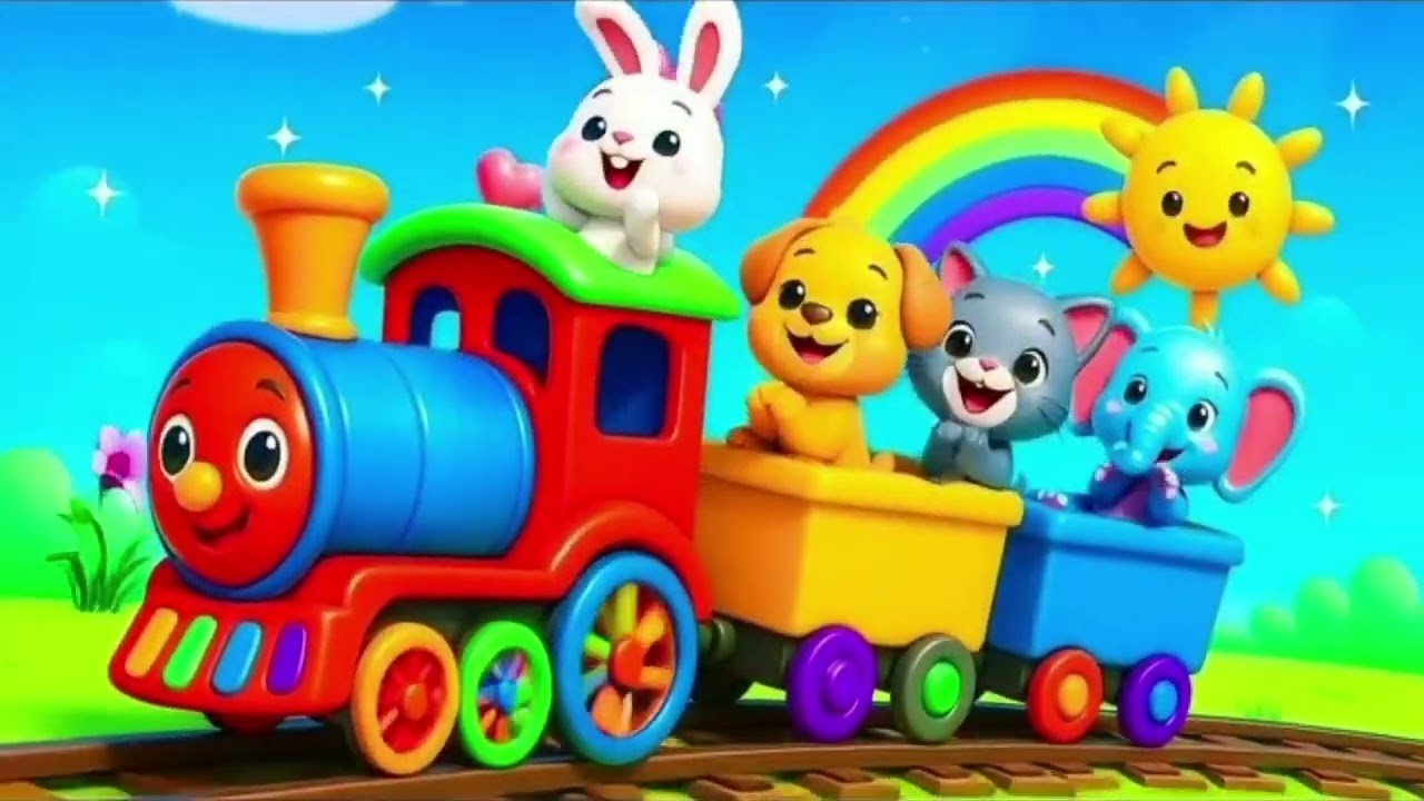 Choo Choo Train Song 🚆 | Nursery Rhymes for Kids | Learning Songs USA