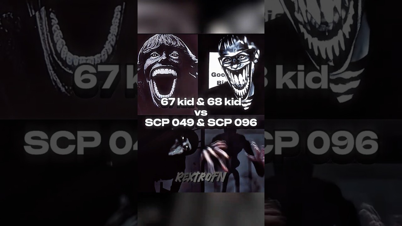67 Kid & 68 Kid Vs SCP 049 & SCP 096 | Analog Horror Funk #tiktokeffects #scp #analoghorror