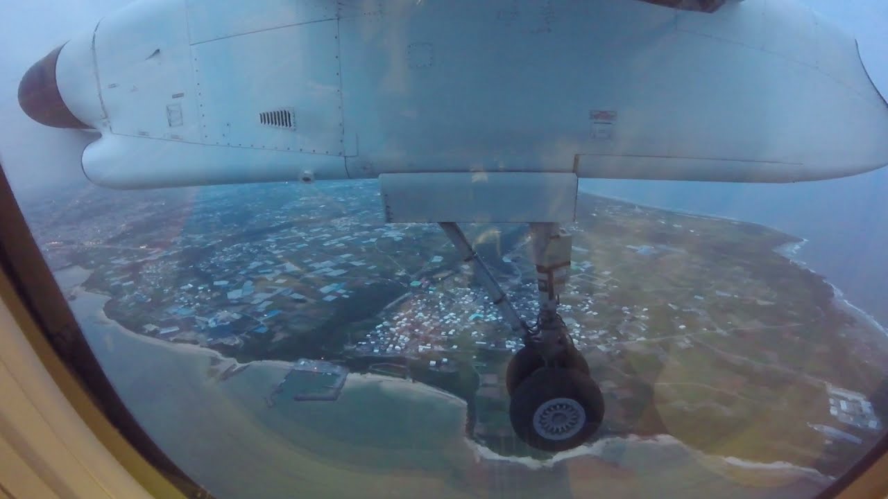 Ryukyu Air Commuter DHC-8-Q400CC Takeoff from Kumejima and Landing at Naha | NU884