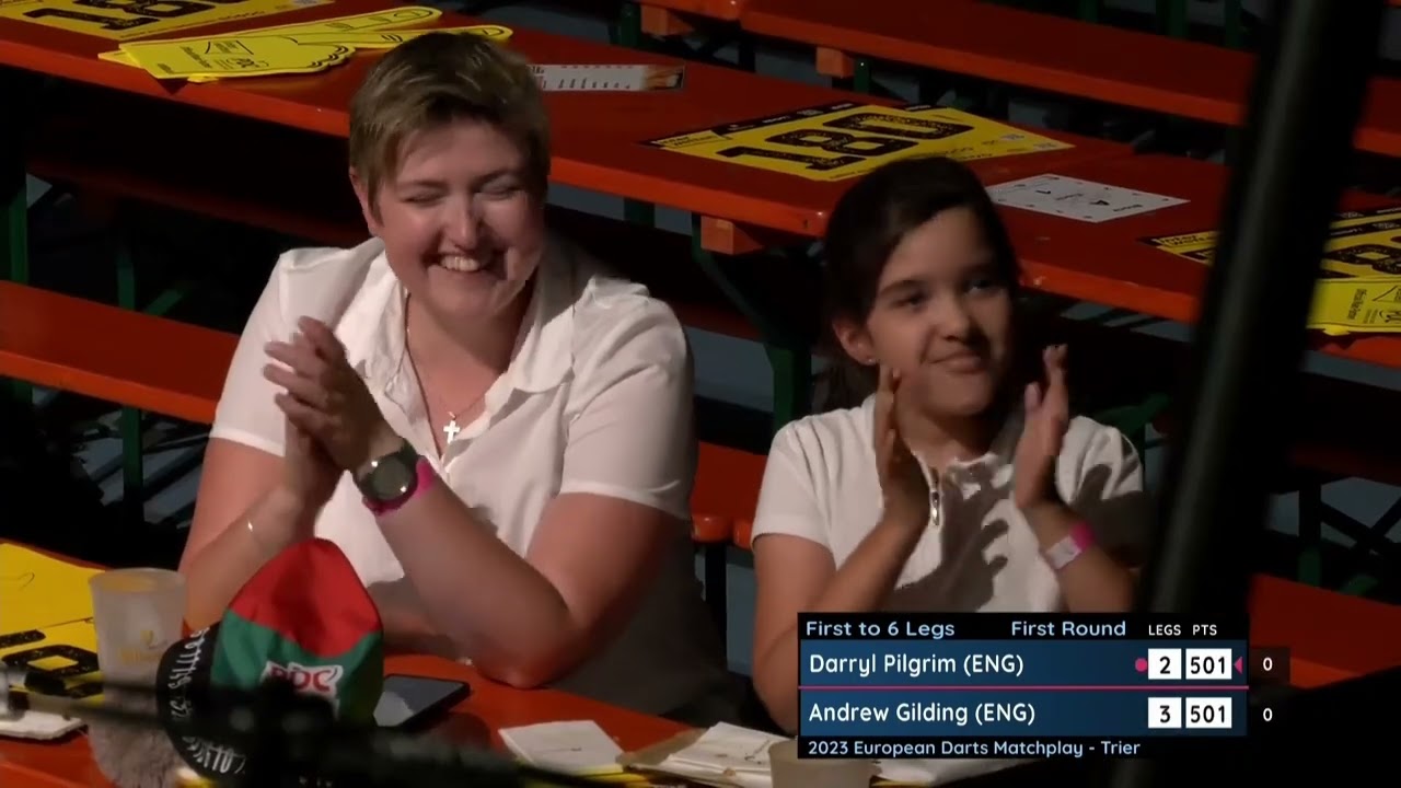 Andrew Gilding vs Darryl Pilgrim - first round - European darts Matchplay