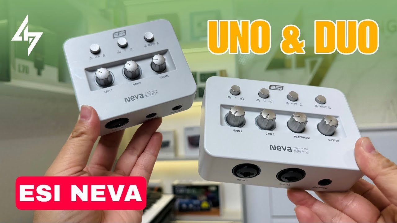 Soundcard ESI NEVA UNO & NEVA DUO Của Đức Dùng Thu Âm Hát Livestream Với Chất Lượng 24bit/192kHz
