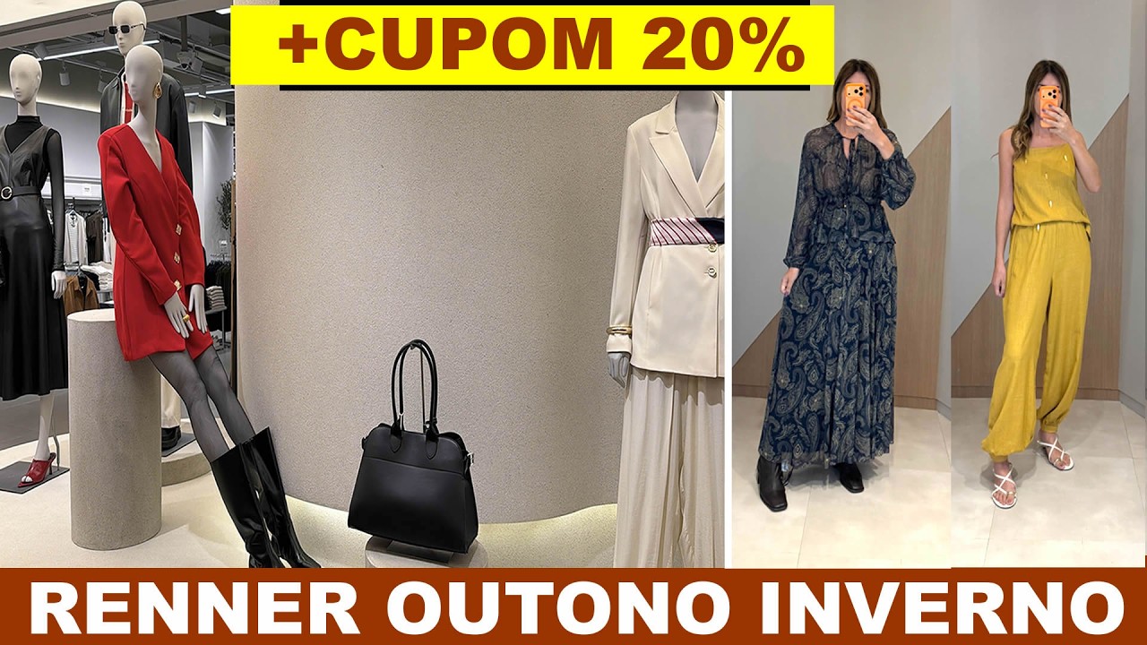 A NOVA COLEÇÃO OUTONO INVERNO DA RENNER TÁ ABSURDA 😱 + CUPOM 10%