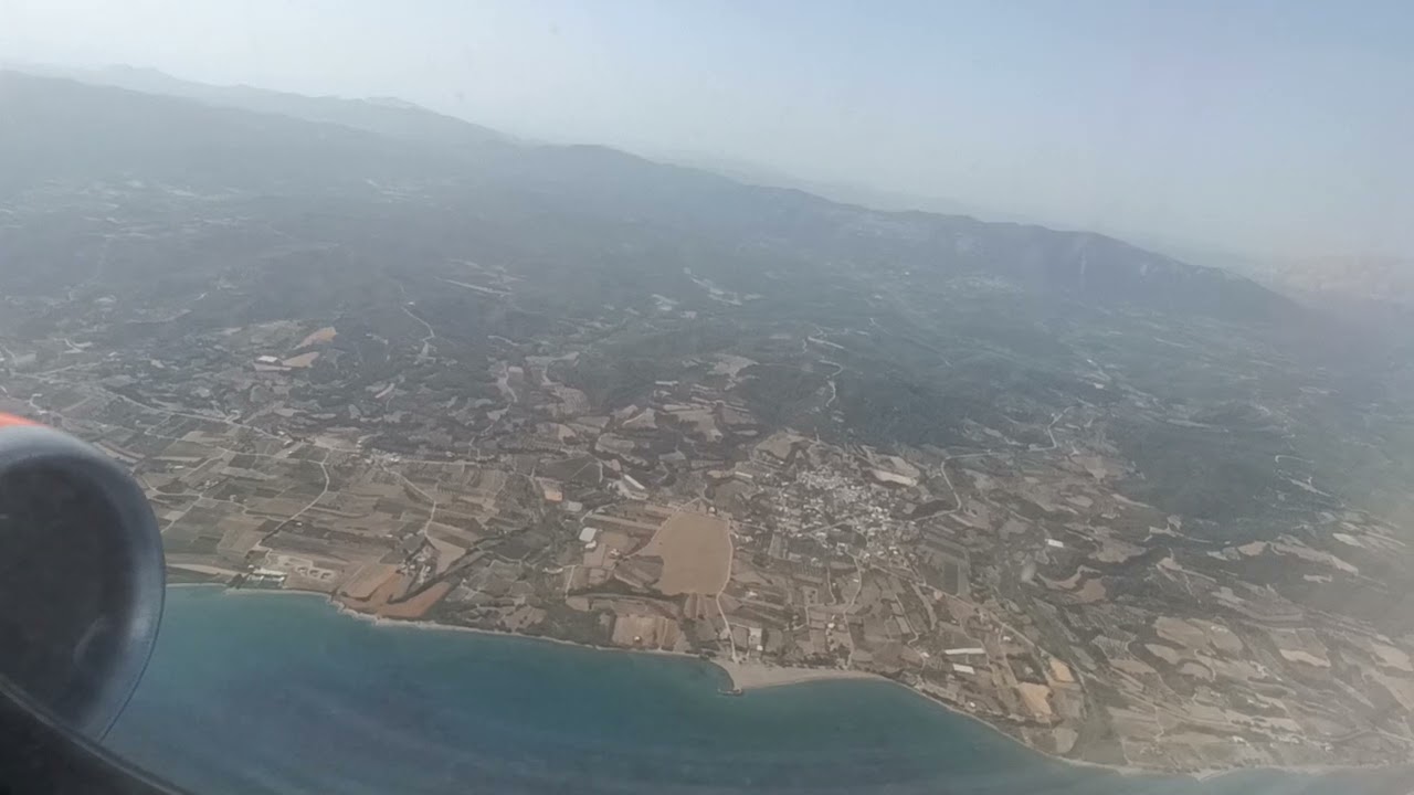 Take off from Rhodes airport