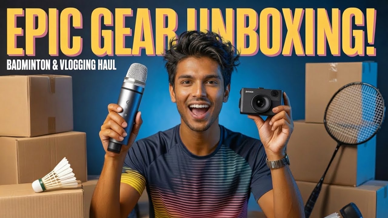 New Gear Day: Mic + Badminton Racquets Unboxing