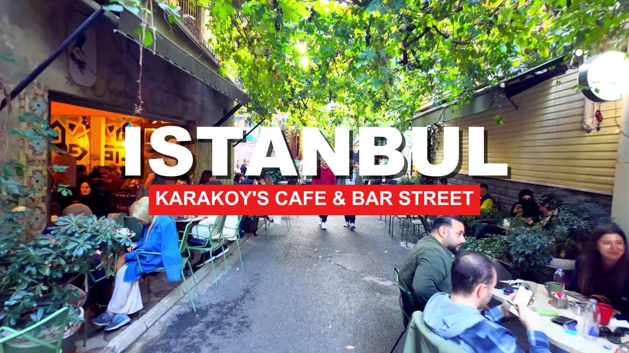 ISTANBUL Karak&ouml;y Evening Walk | Cozy Cafe Streets I T&Uuml;RKİYE