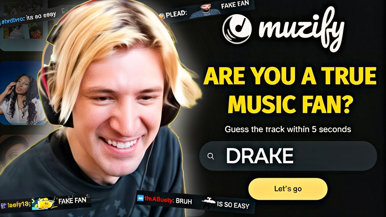 Is xQc a FAKE Music Fan? | xQc Tries to Guess Popular Artists' Songs