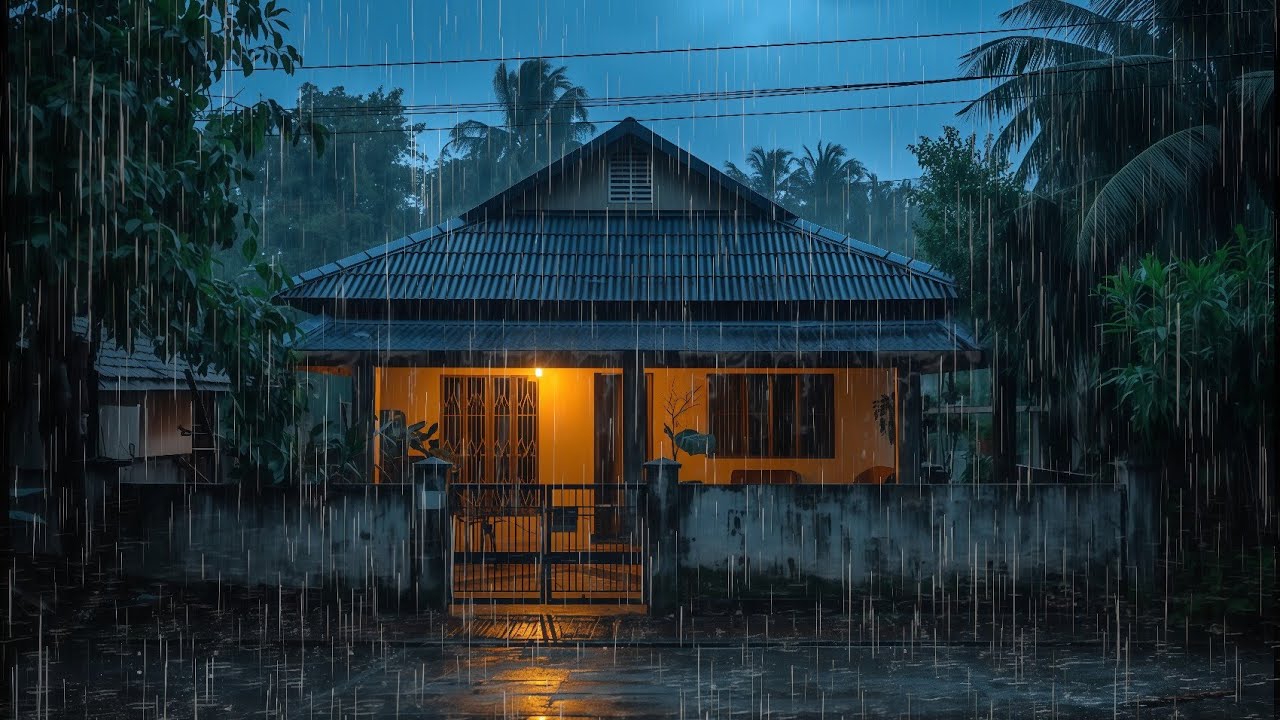 Sleep Instantly! Heavy Rain Sounds to Beat Insomnia & Relax Deeply – No Ads
