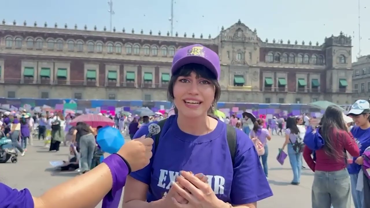 ✊💜 Multitudinaria marcha del 8M en CDMX
