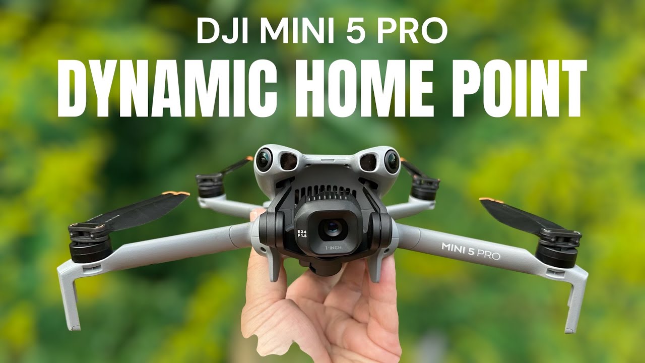 Динамическая домашняя точка DJI Mini 5 Pro — RC2 и RC Pro 2
