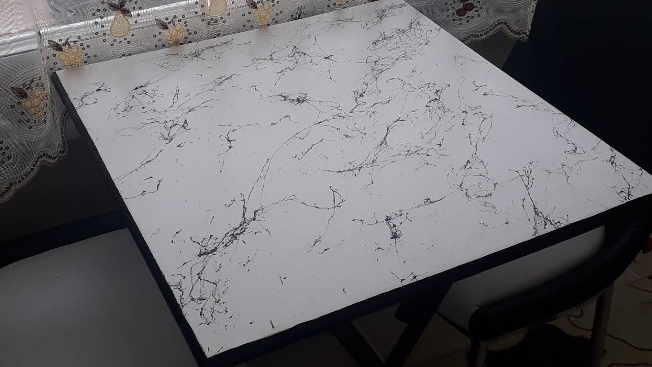 Masa Boyama //Mermer Masa Yapma /Mermer Efekt/ Marble