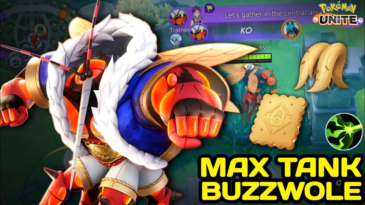 This Tank Buzzwole can take so much Damage 😳 Pokemon Unite || NINZA PLAYS