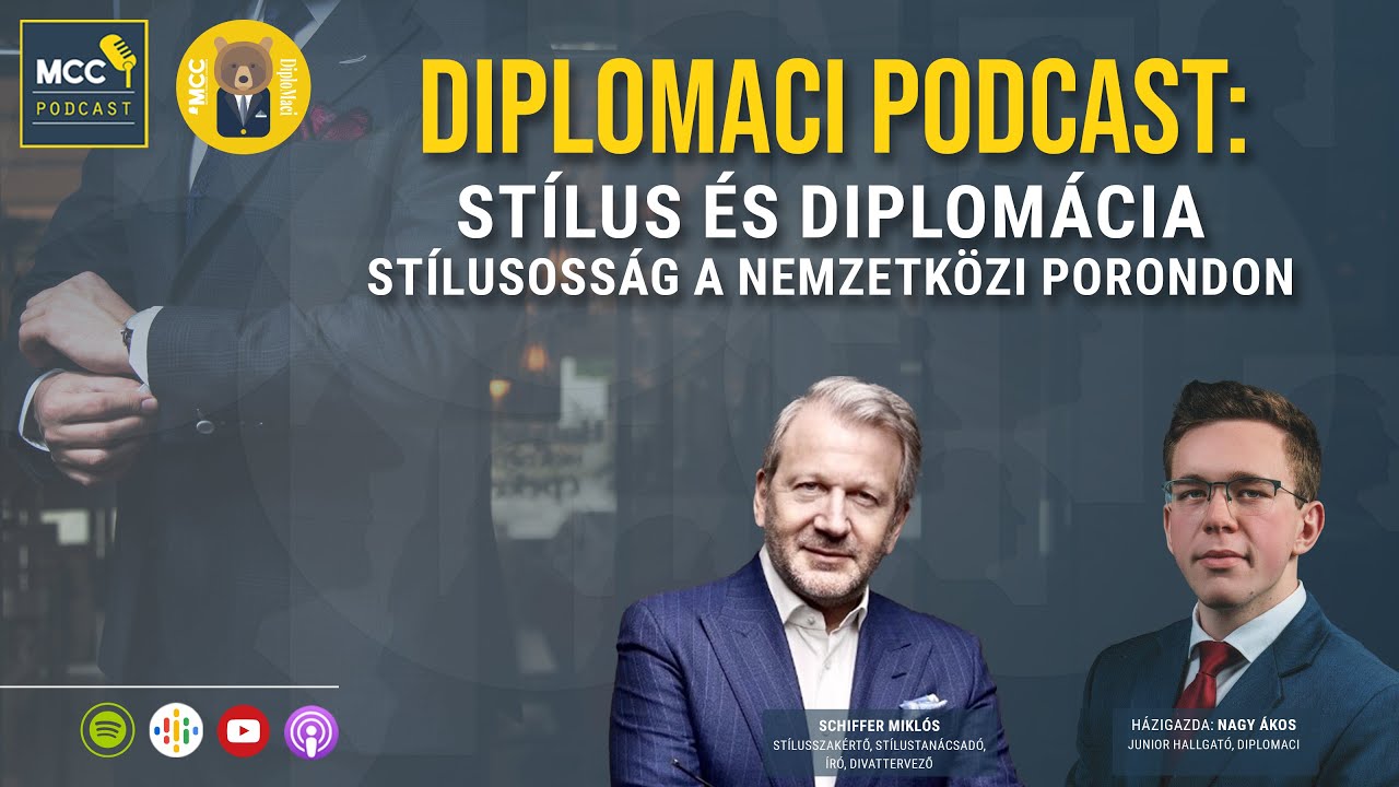 MCC Podcast | Diplomaci Podcast: Stílus és diplomácia - Stílusosság a nemzetközi porondon
