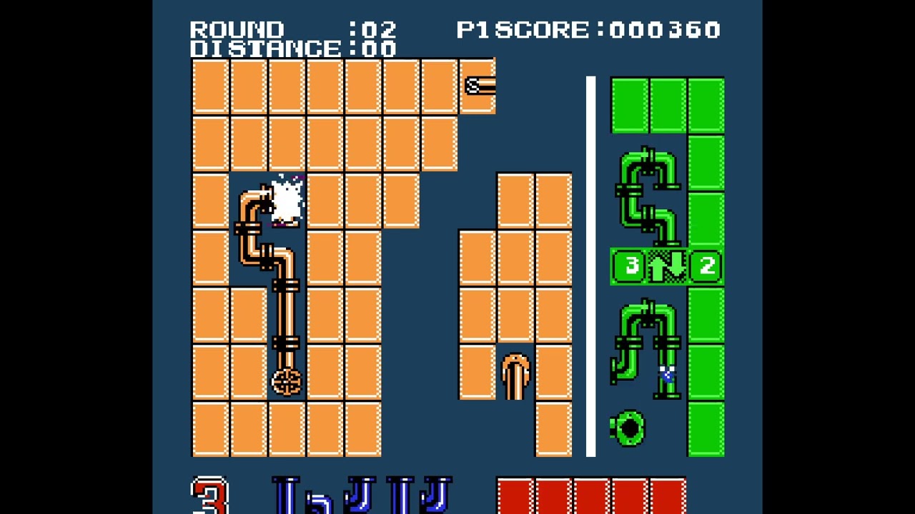 NES Pipe V (Pipe 5,  Pipemania) by HES, Sachen - longplay with commentary