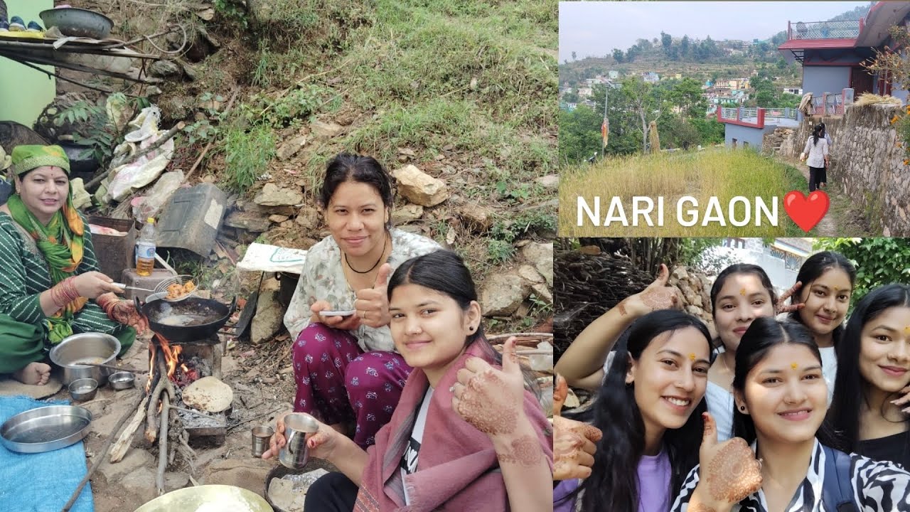 Hum chle nari Gaaon 🥹❤️| Sab cousins ke sath kiye maze🥰#rudraprayag #pahadilifestyle #vlog #cousins