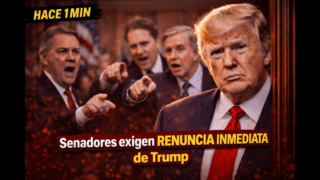 HACE 1 MIN: Senadores exigen RENUNCIA INMEDIATA de Trump