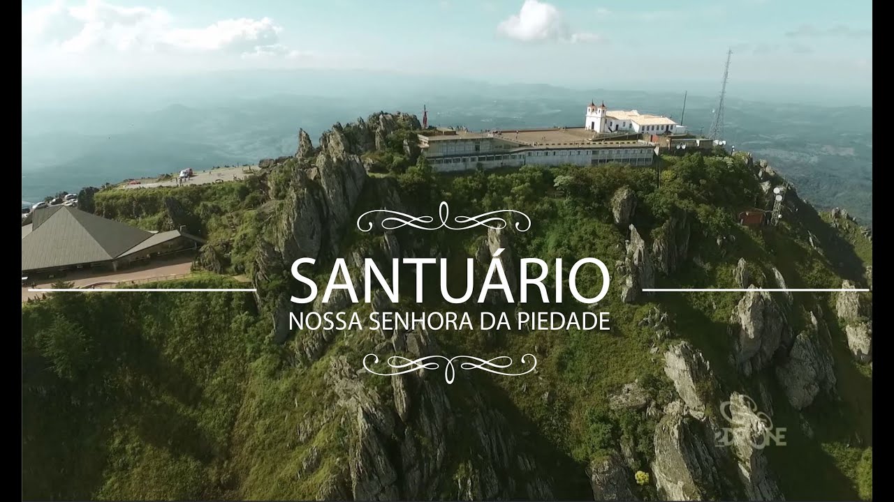 Santuário Serra da Piedade vista por um drone HD