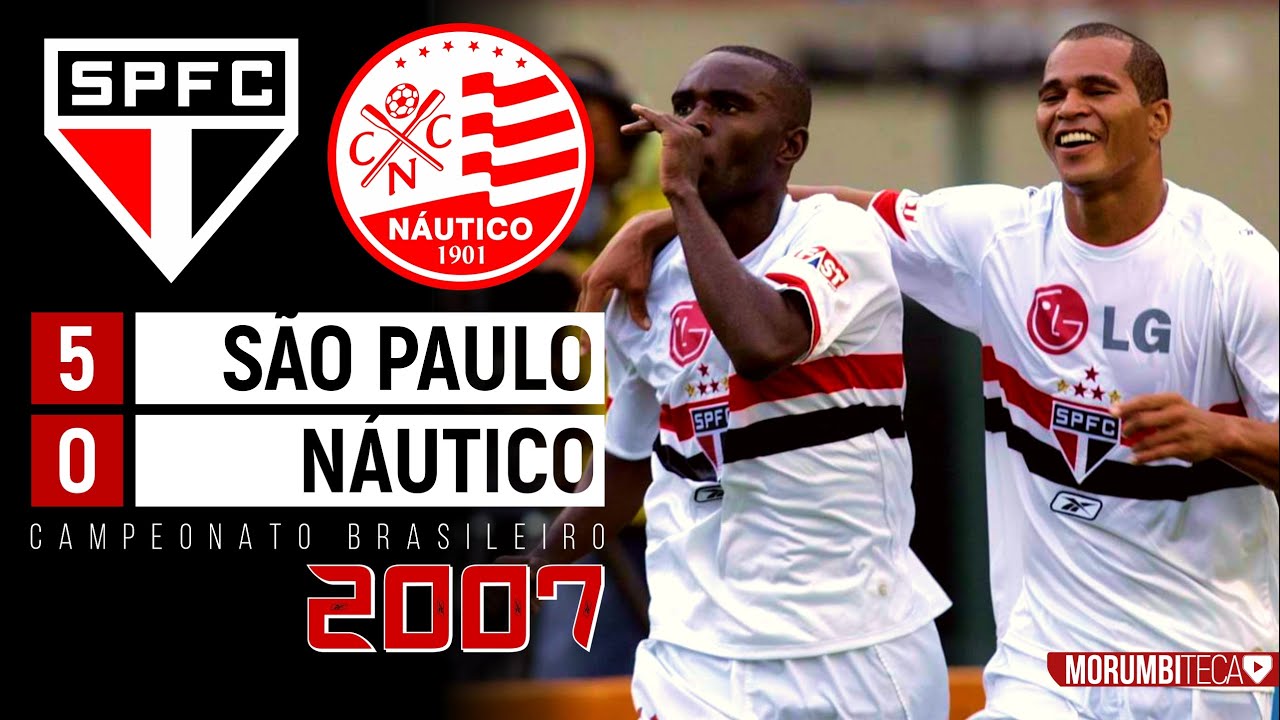 São Paulo 5x0 Náutico - 2007 - ALOÍSIO CHULAPA DAGOBERTO HUGO E ROGÉRIO CENI GOLEANDO O TIMBU!⚽🔥