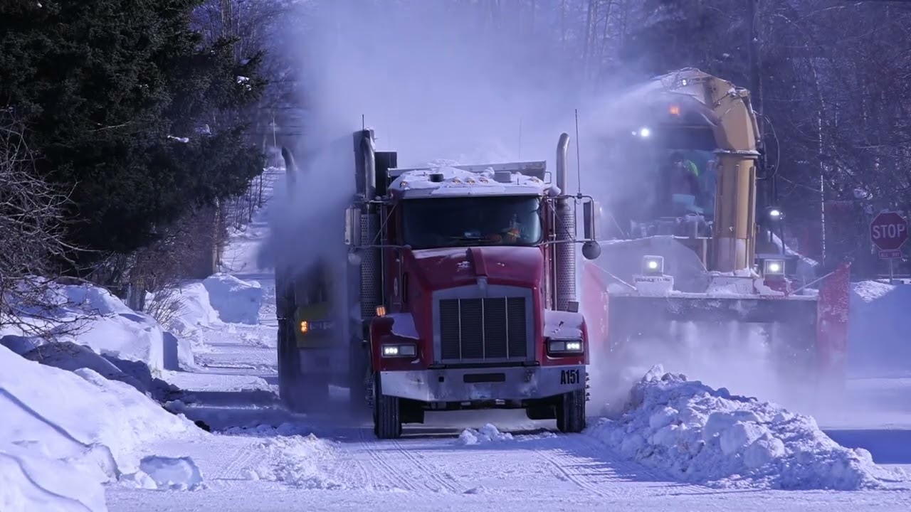 Trucks, Plows and Snowblowers in Anchorage Alaska ASMR
