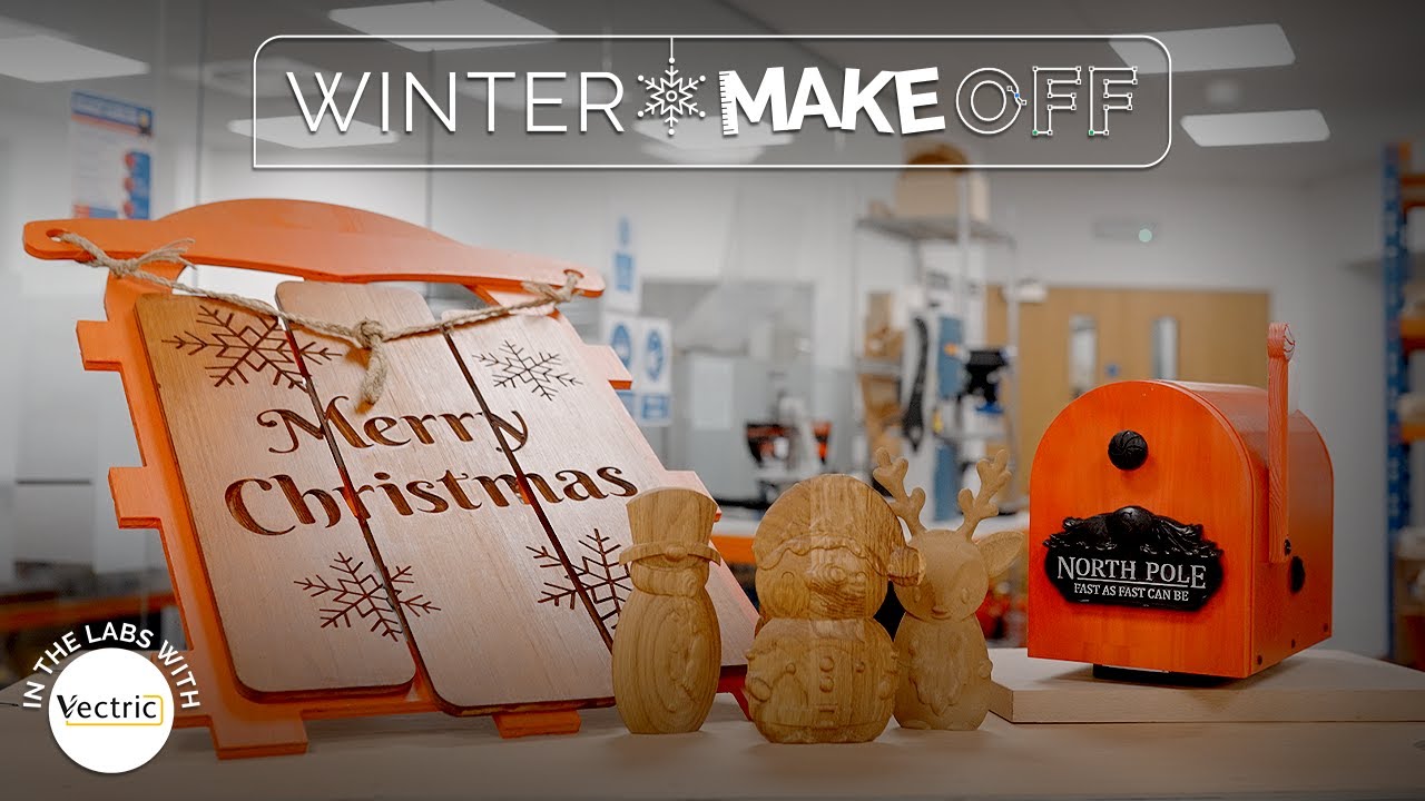 Advanced CNC FREE Projects | Winter MAKE OFF | In The Labs with Vectric | Vectric FREE CNC Projects
