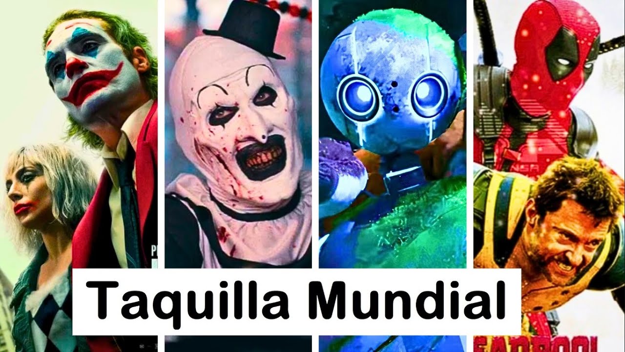 Joker 2 se derrumba mundialmente, Terrifier 3 triunfa en Taquilla, Deadpool y Wolverine es Top 20.